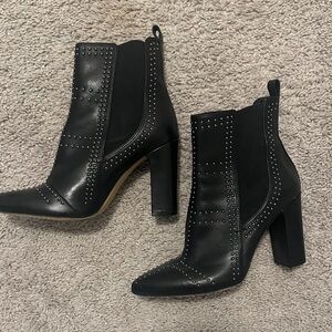 Vince Camilo Studded Black Ankle Boots